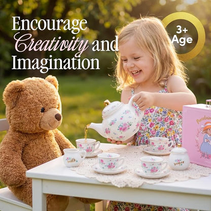 Giggle & Honey® White Floral Tea Party Set - Image 5
