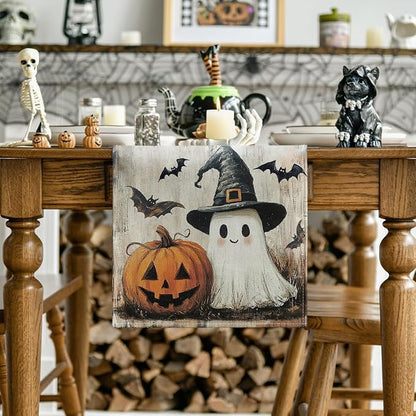Artoid Mode 210 GSM Halloween Table Runner 13x60 Inch Home Party Decor | - Image 2
