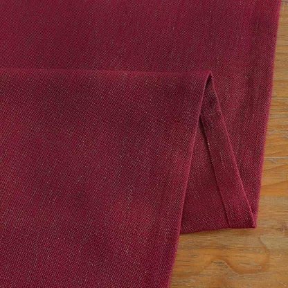Wracra Linen Table Runner, Burlap Red Table Runners 90 Inches Long | Rich Woven - Image 2