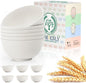 Wheat Straw Cereal Bowls Plastic Bowls Alternatives 26 OZ Unbreakable Soup Bowls by HOMIENLY