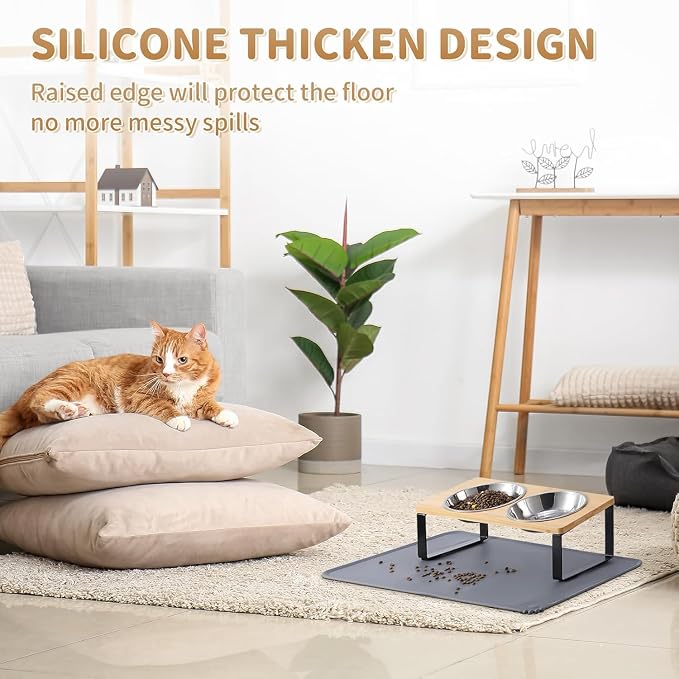 Summark 2 Pack Elevated Cat Bowls - Image 4