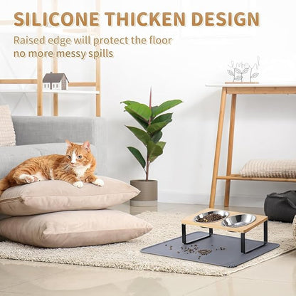Summark 2 Pack Elevated Cat Bowls - Image 4