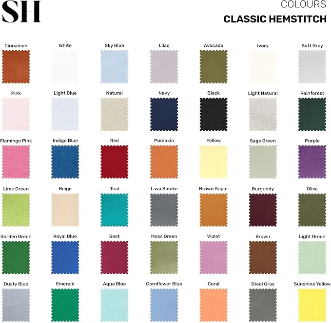 Solino Home 100% Pure Linen Table Runner Sage Green Hemstitch, 14 x 132 in | - Image 8