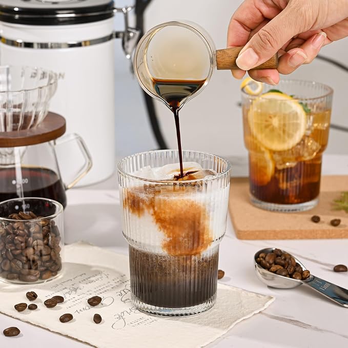 13oz Iced Coffee Cups, Reusable Tumbler Glass to Go Cup - Image 6