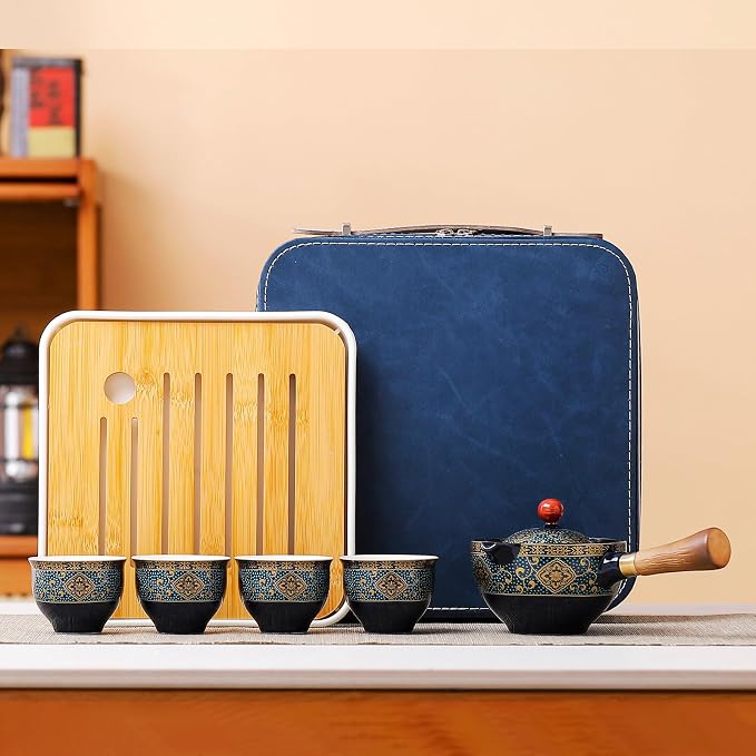 Chinese Tea Set, Chinese Gongfu Tea Set, Portable Teapot Set - Image 7