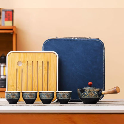 Chinese Tea Set, Chinese Gongfu Tea Set, Portable Teapot Set - Image 7