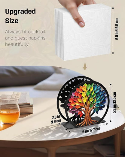 Uniclife Metal Napkin Holder for Table Standing Napkin Dispenser|Luncheon & - Image 2