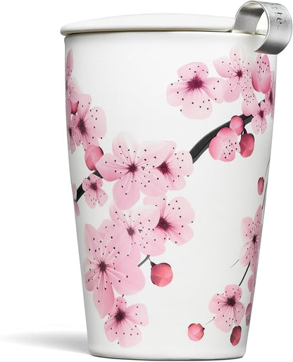 Tea Forte Double-Walled Ceramic Kati Cup, 12 oz | Insulated Ceramic by TeaForte