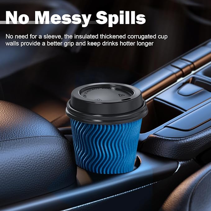 SIUQ 90 Pack 16 oz Disposable Coffee Cups - Image 5