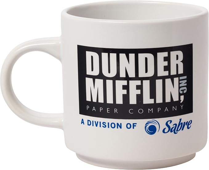 Silver Buffalo The Office Icons and Logo 2pk Ceramic Mug Stack, 13 Ounces - Image 8