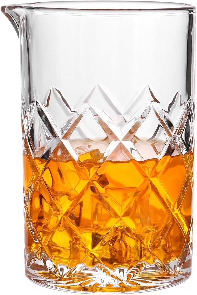 Cocktail Mixing Glass Bartender | 24oz Crystal Bar Stirring Glass | Old by Unknown