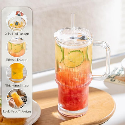 KEMORELA Large 26oz Clear Glass Mug - Image 4