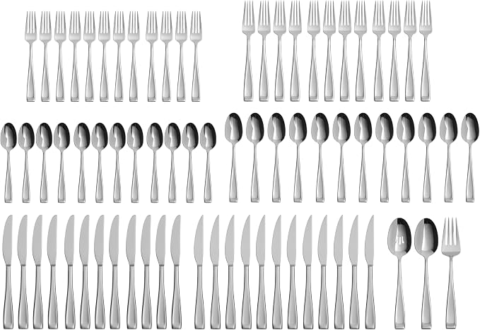 Oneida Moda 75-Piece 18/10 Silverware Set - Image 2