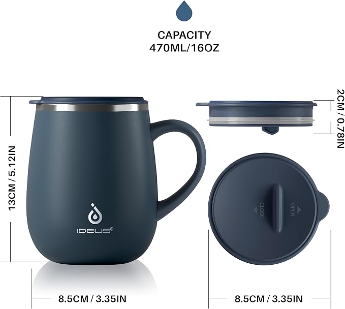 Ideus 16 oz Insulated Coffee Mug - Image 5