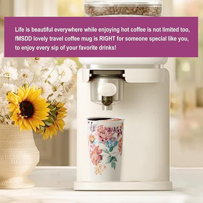 Ceramic Coffee Travel Mug 12 Oz - Image 8