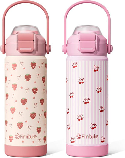 Fimibuke 18oz Kids Insulated Water Bottle by Fimibuke
