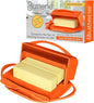 Flip Top Butter Dish with Attached Lid & Matching Knife by Butterie