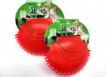 Snapi The Single Handed Salad Server, Watermelon, 6-inches Length, SNAPI2PKWT by Snapi