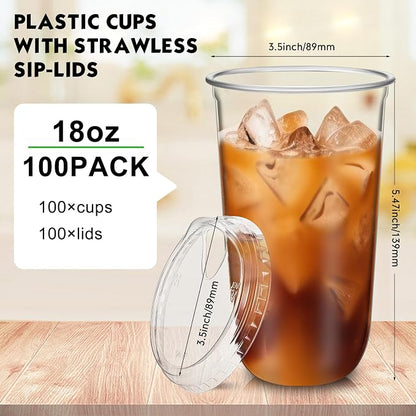 Baderke Clear Plastic Cups - Image 3