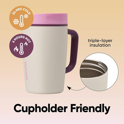 Owala SmoothSip Slider Stainless Steel Insulated Travel Mug - Image 3
