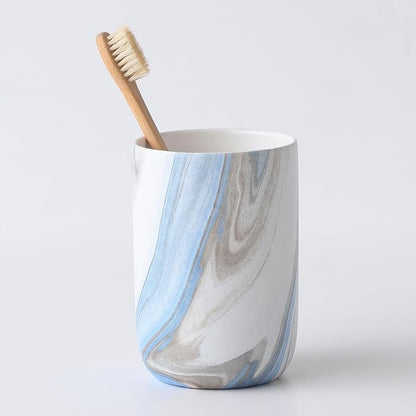 Blue Marble Toothbrush Holders by BSDISP