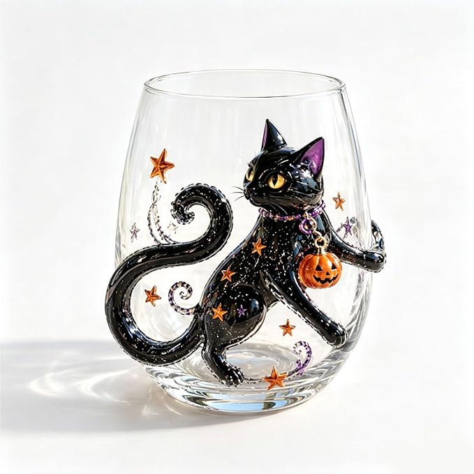 3D Halloween Artisan Glassware Collection Halloween Glass Cups | Drinking Glass - Image 2