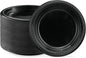 PLASTICPRO 400 PCS Black Plastic Plates Light Weight 7 Inch Plastic Dinner by PLASTICPRO