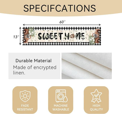 Farmhouse Sweet Home Table Runner - Image 3