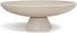 Large Decorative Bowl, Modern Resin Pedestal Bowl for Home Decor, Stylish Fruit Bowl for Kitchen Counter, Chic Key Holder for Entry Table, Beige