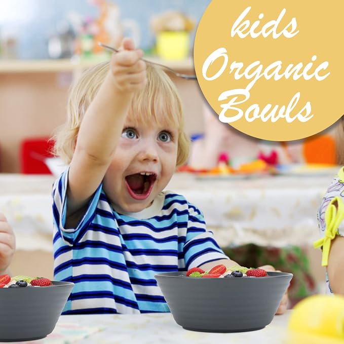 Wheat Straw Bowl Sets, Microwave and Dishwasher Safe Bowls, Salad Bowls - Image 5