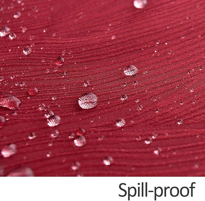 maxmill Jacquard Round Table Cloth Swirl Pattern Waterproof Antiwrinkle Heavy Weight Soft Tablecloths for Circular Table Cover and Kitchen Dinning Tabletop Decoration Round 70 Inch Red