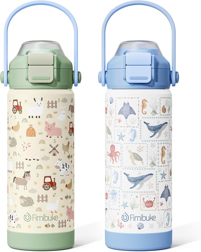 Fimibuke 18oz Kids Insulated Water Bottle by Fimibuke