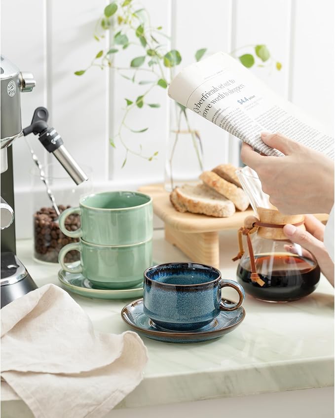 Ceramics 10oz Cappuccino Cups - Image 5