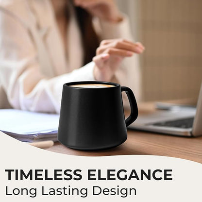 MIAMIO - Coffee Mugs Set of 4, Large Mug - Luxe | Large Ceramic Coffee Mugs - Image 4