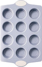 BRONYPRO 12-Cup Ceramic Nonstick Muffin Pan & Cupcake Tin, Cream White | Healthy by Bronypro