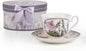 STP GOODS Bone China Tea/Coffee Cup and Saucer in Gift Box Fine Bone China by STP-Goods