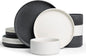 Famiware Star Stoneware Dinnerware Set, Reactive Glaze Plates & Bowls by Famiware