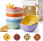 5oz Soy Sauce Dish, Unbreakable Wheat Straw Bowls Set of 8, Microwave Safe by BUSOKIP