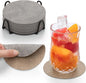 Faux Leather Drink Coasters by Chitomars