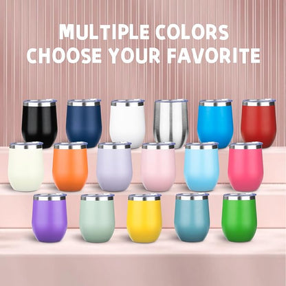 12oz/4 Pack Stainless Steel Wine Tumbler - Image 8