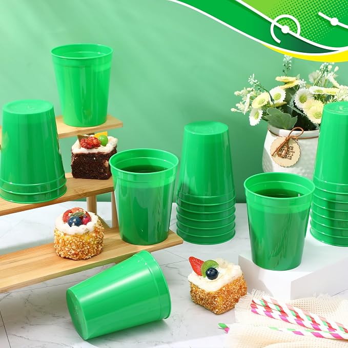 Yungyan 50 Pack 16 oz Stadium Cups Reusable Plastic Cups Blank Drink Stadium - Image 6