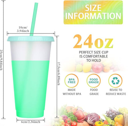 Honeydak 30 Pack Tumbler with Straw and Lid Bulk Cups - Image 4