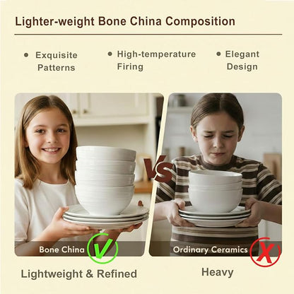 16 Piece Bone China Dinnerware Sets - Image 3