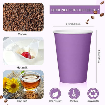 Patelai 48 Pcs 12 oz Disposable Coffee Cups - Image 2
