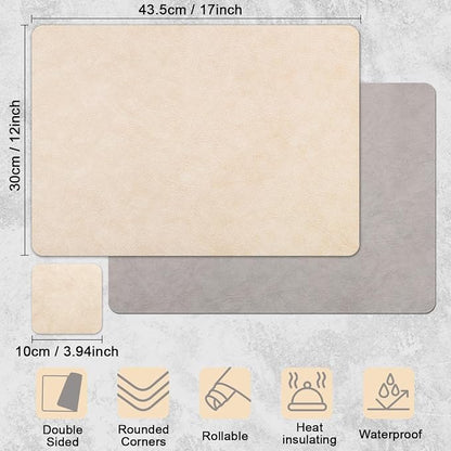 Vinyl Placemats Set of 4, Dual Sided Place Mats - Image 9