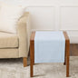 Solino Home 100% Pure Linen Table Runner Blue, Classic Hemstitch 14 x 36 in | by SolinoHome