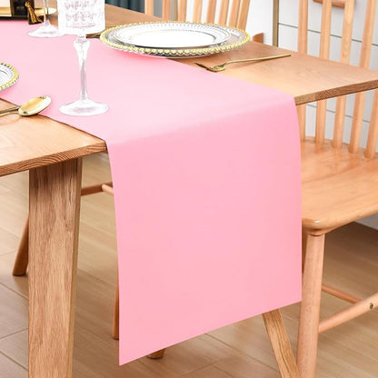 Wolkemer Farmhouse Pink Table Runner Dining Table Runners 72 Inches Long | by Wolkemer