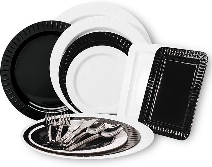 Party Essentials Elegance Quality Hard Plastic 6-Inch Round Party/Dessert Plates - Image 5