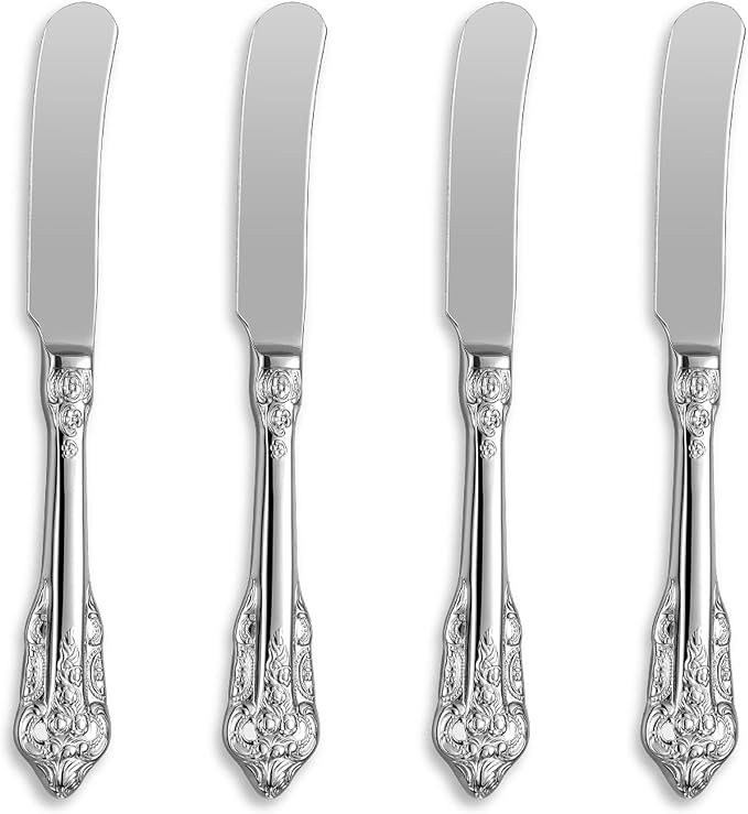 Gorgeous 4-Piece 6.9-Inch 18/10 Stainless Steel Butter Spreader Set | Butter by KEAWELL