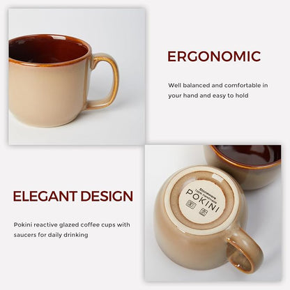 Pokini Stoneware Coffee Cups - Image 3